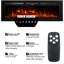 Aakifa Symple Stuff Black Electric Fireplace with 2000 BTU-119728373