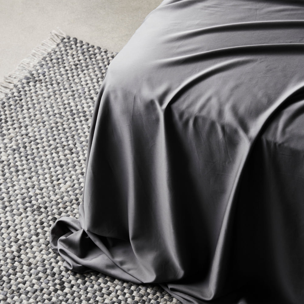 Signature Sateen Duvet Cover, Queen Duvet Cover, Slate