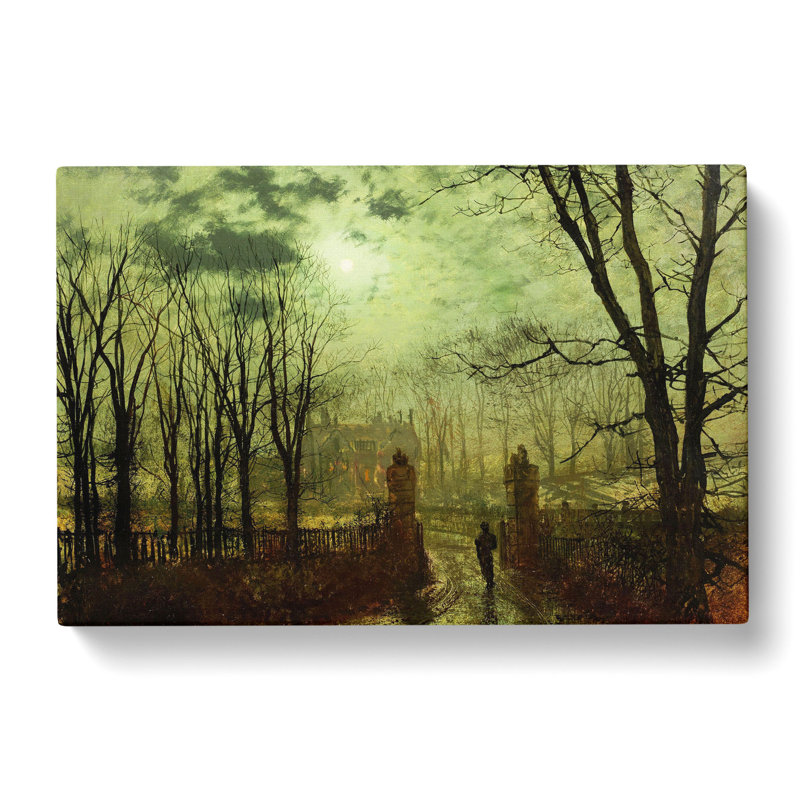At The Park Gate by John Atkinson Grimshaw - Wrapped Canvas, 35cm H x 50cm W x 3cm D