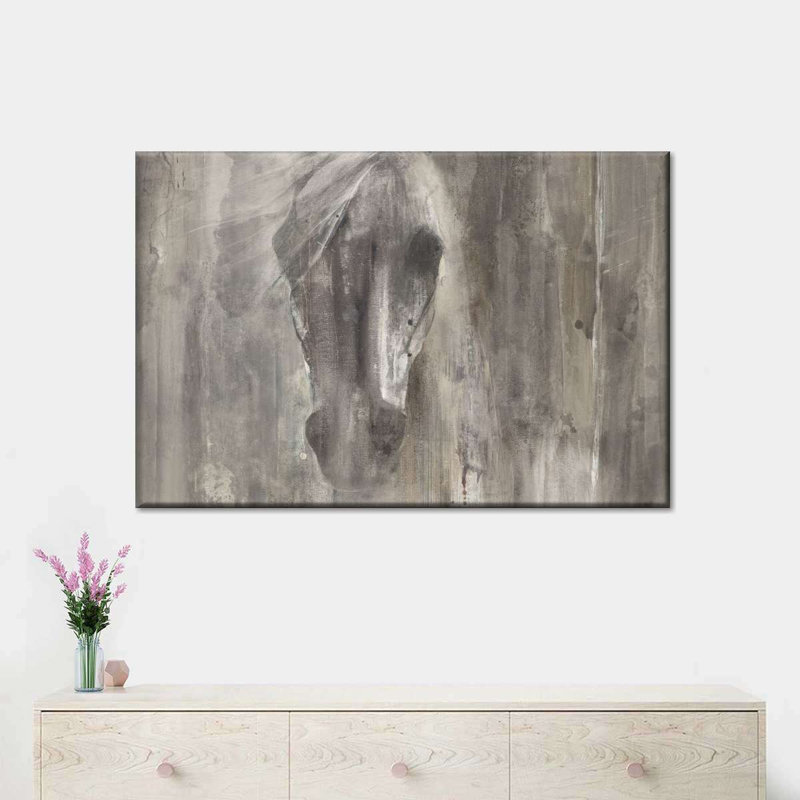 Illustration de cheval sur toile, H 30 po x l 45 po x P 1,25 po