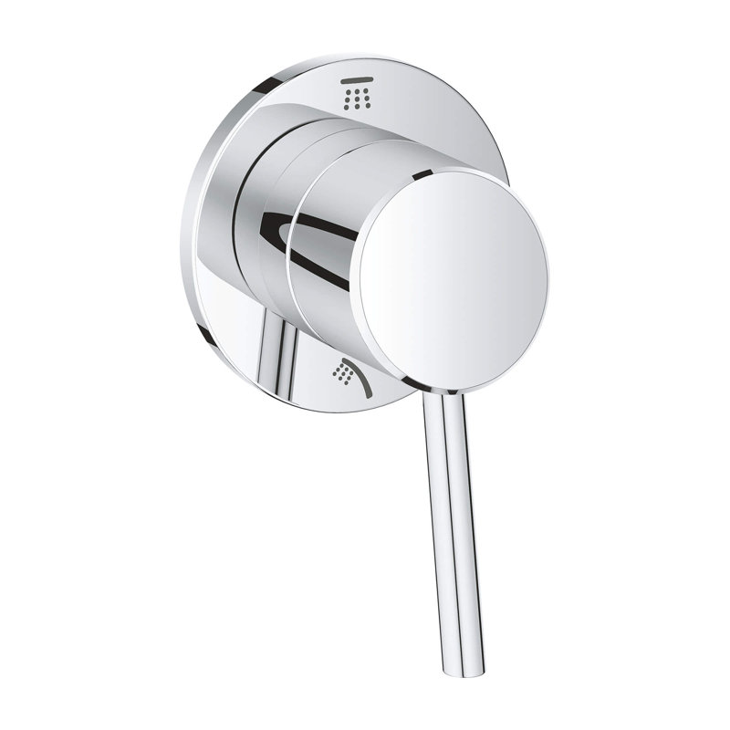 Concetto™ Single Handle 2-Way Diverter Shower Faucet Trim Only, Starlight Chrome