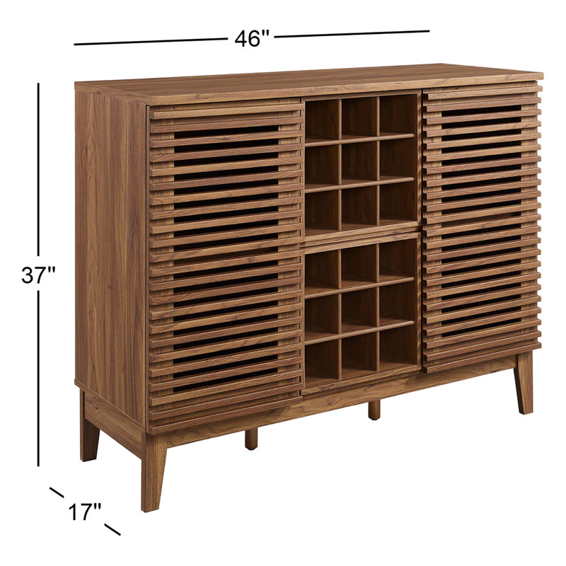 Bar Modway Render, Noyer