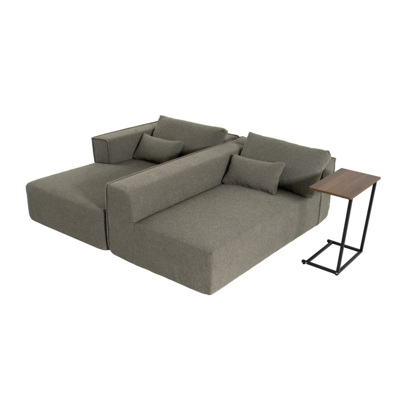 Canapé modulaire polyvalent, Boucle gris-vert