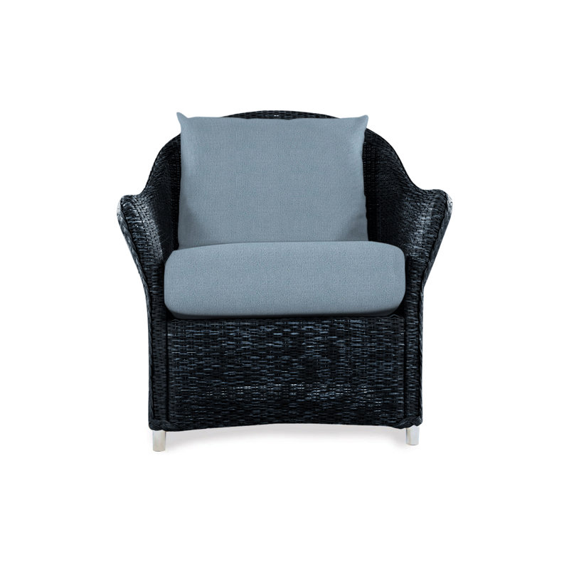 Weekend Retreat Outdoor Lounge Chair, Demo Stone, Ebony