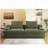 Boneless Compression Foam oversized sofa-960334613