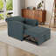 Chaise convertible rembourrée avec accoudoirs coussinés et dossier réglable-1903520871