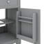 Armoire de salle de bain autoportante de 20 po avec support de rangement interne, porte à fermeture douce et tablette réglable-2066273057