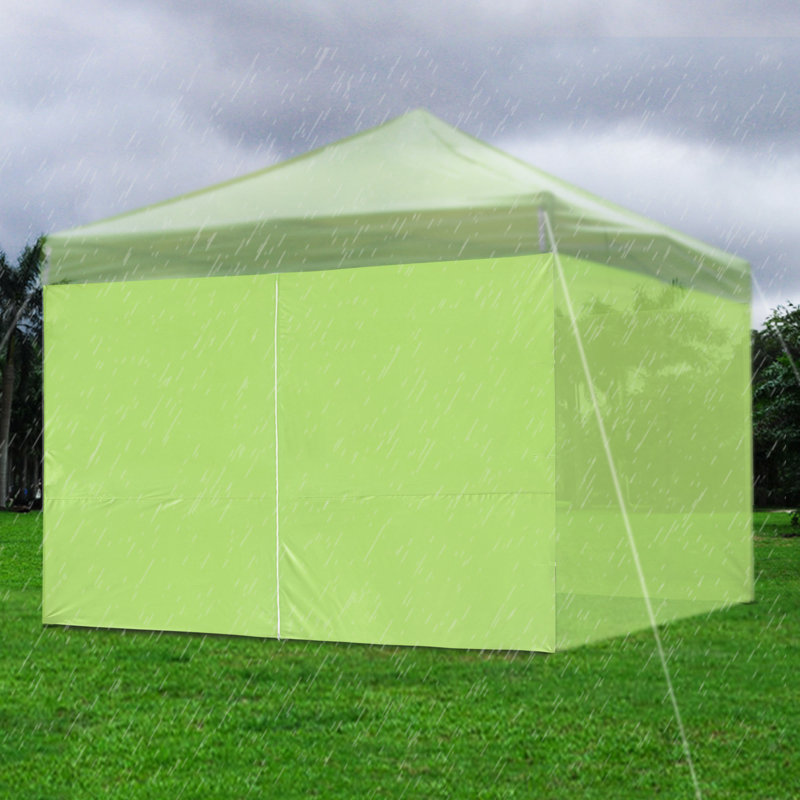 Green UV30+ Water-Resistant Fabric Canopy Sidewall with Zipper