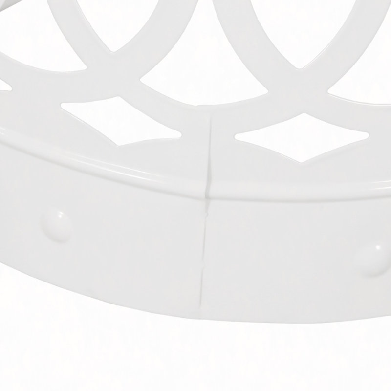 Outdoor Metal S/2 End Table, White