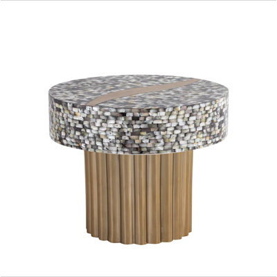 Table de bout avec plateau en nacre