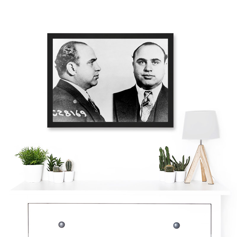 Al Capone Mugshot Prison Gangster Scarface - Single Picture Frame Print