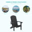 4Pcs Plastic Adirondack Chair Balcony Plastic Firepit Single Chair-1788839027
