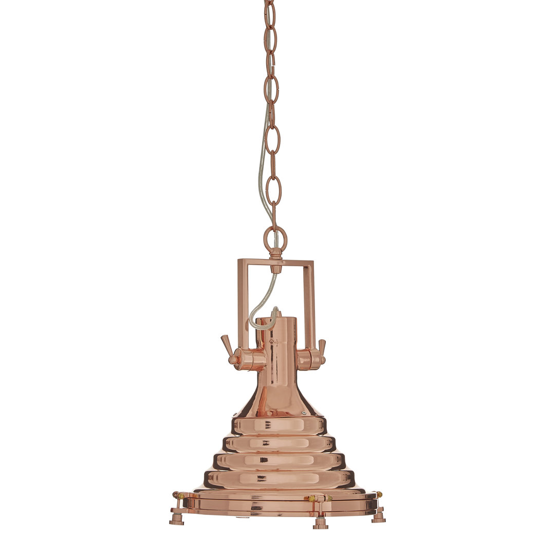 Addison 1 - Light Copper Cone Pendant