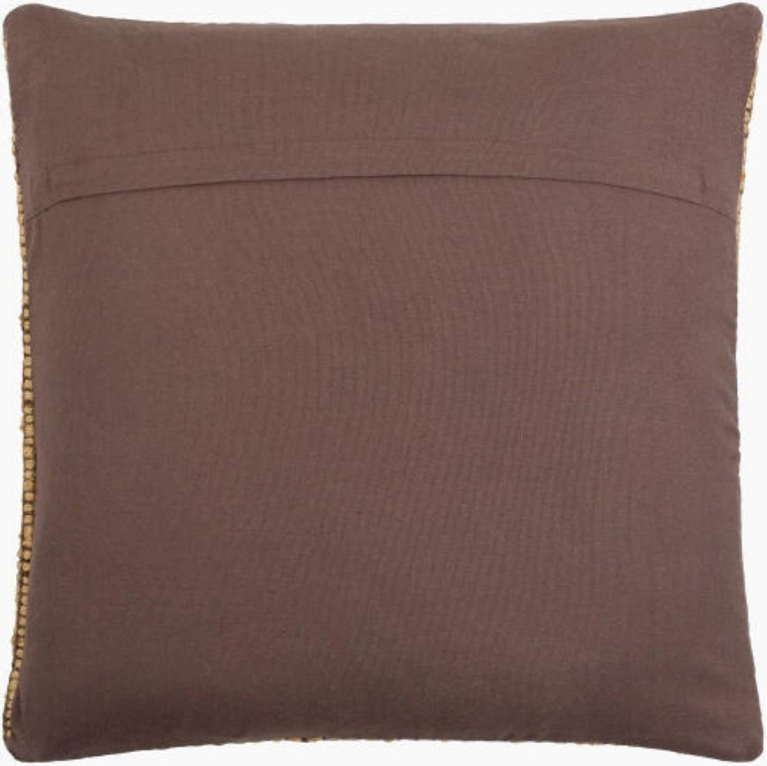 Twareg Geometric Jute / Sisal Throw Pillow, Down Blend, 20"H x 20"W
