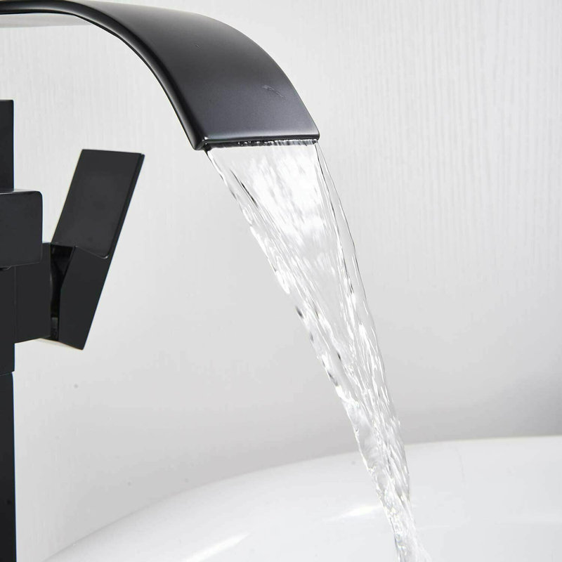 Weylyn Floor Waterfall Faucet Bath Filler with Diverter