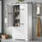Tall Bathroom Storage Cabinet, Cabinet With Two Doors And Drawers, Adjustable Shelf, MDF Board-974982638