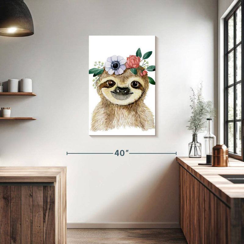 Brampt Cute Sloth, 36" H x 24" W