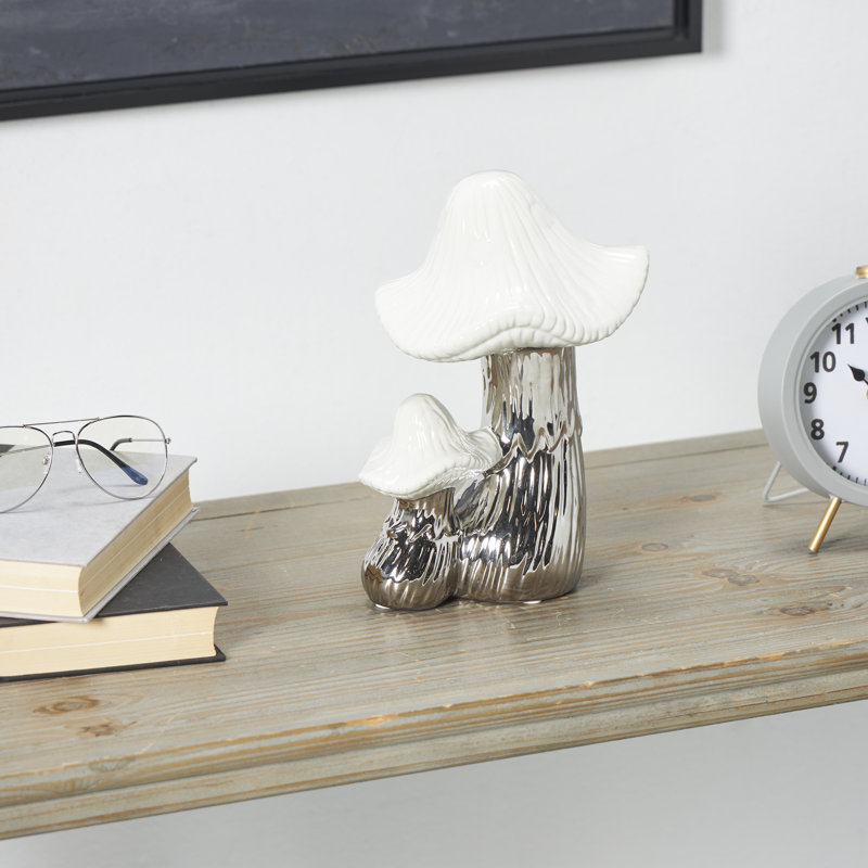 Figurine / sculpture Isahi, Blanc / argent