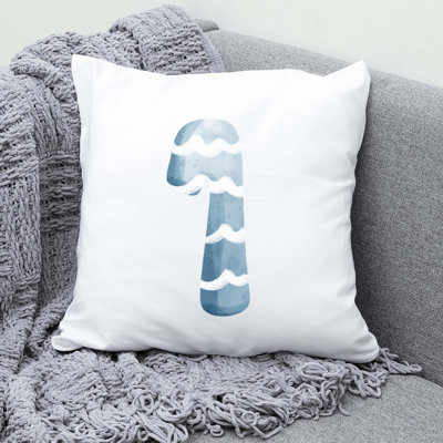 Cotton / Polyester Blend Reversible Throw Pillow