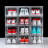 Clear Acrylic Plastic Shoe Storage Boxes, Stackable Foldable Drop Front Design With Lids, Space-Saving Shoe Organizer