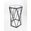 Kandan Glass Top Frame End Table