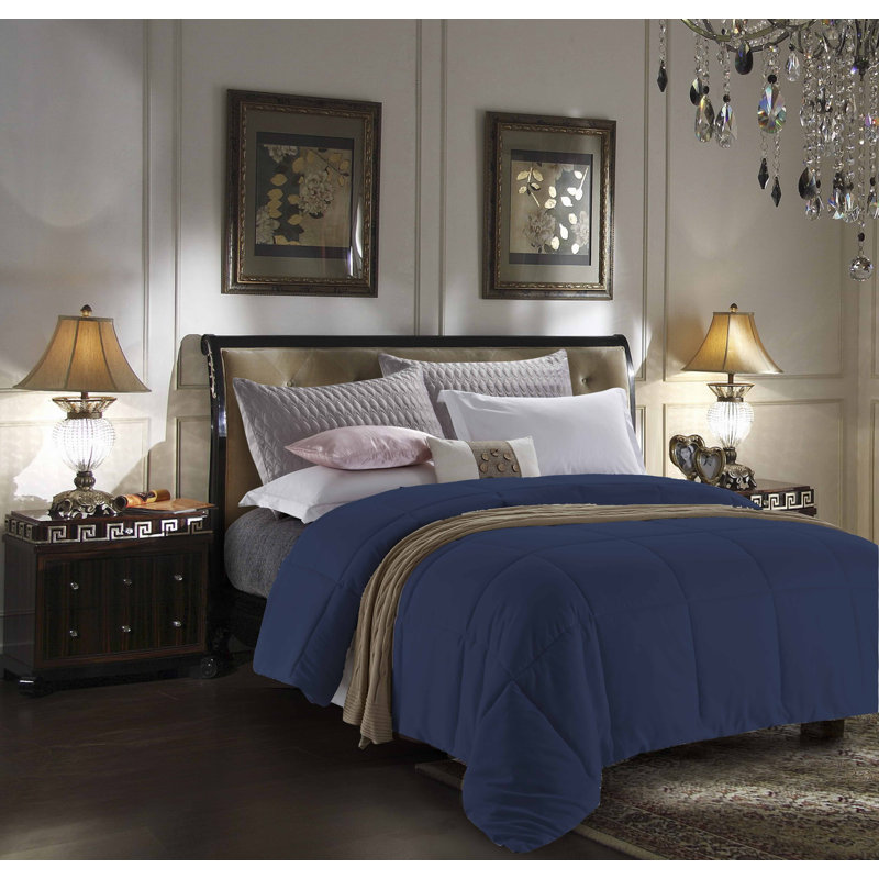 Édredon, Double / Grand, Bleu marine