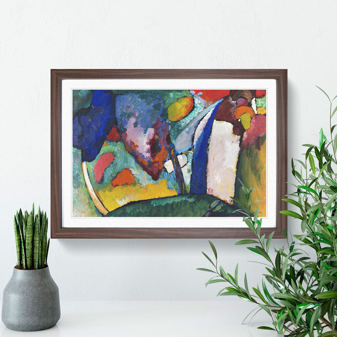 The Waterfall by Wassily Kandinsky - Framed Print