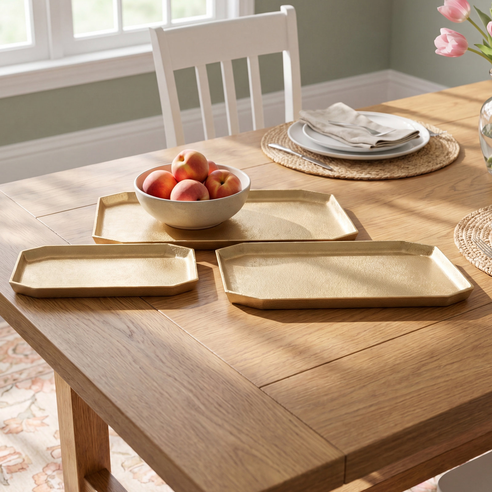 Astaire Square Aluminum Tray