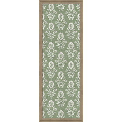 Tableau magnétique encadré en tissu, babillard à motif floral 14 x 38 pour l'organisation murale