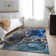 Premium Machine Washable Cerrito AMF503 Navy Rug