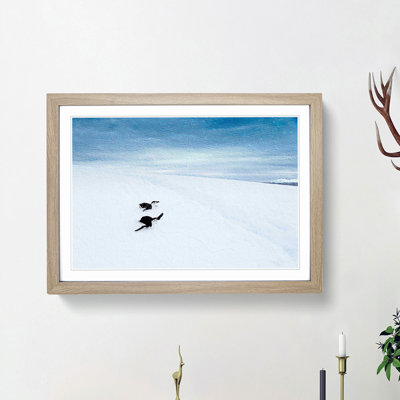 Playing Penguins - Picture Frame Painting Print