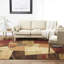 Tapis brun à motif abstrait Roclin-120096420