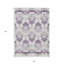 Tapis oriental lavable intérieur argenté 5 pi x 8 pi