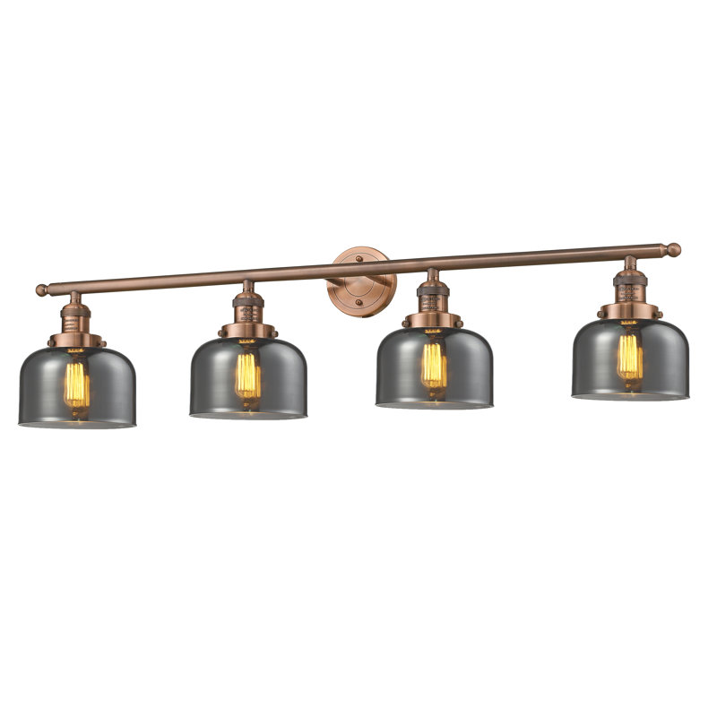 Reyhani 4 - Light Dimmable Vanity Light, Antique Copper, Clear
