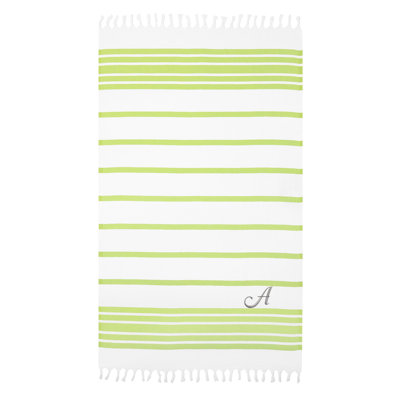 Serviette de plage 100% coton à chevrons