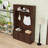 Wooden Hall Tree with Storage Bench, Cabinets, Hooks and Adjustable Shelving-129747988