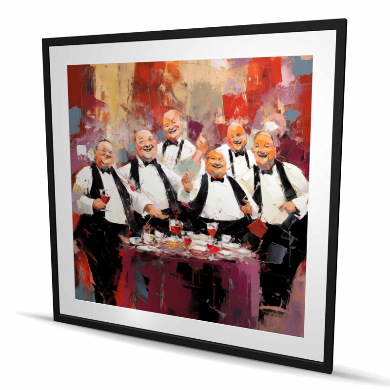 Good Friends - Impression de cuisine encadrée avec passe-partout | Décoration intérieure