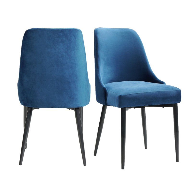 Chaise d'appoint rembourrée Trenon, Gris anthracite Fiero