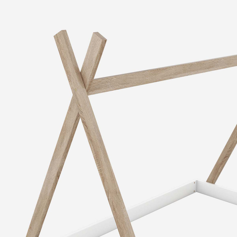 Lits de tente Aaronveer par Isabelle & Max ™, Double, Blanc / brun
