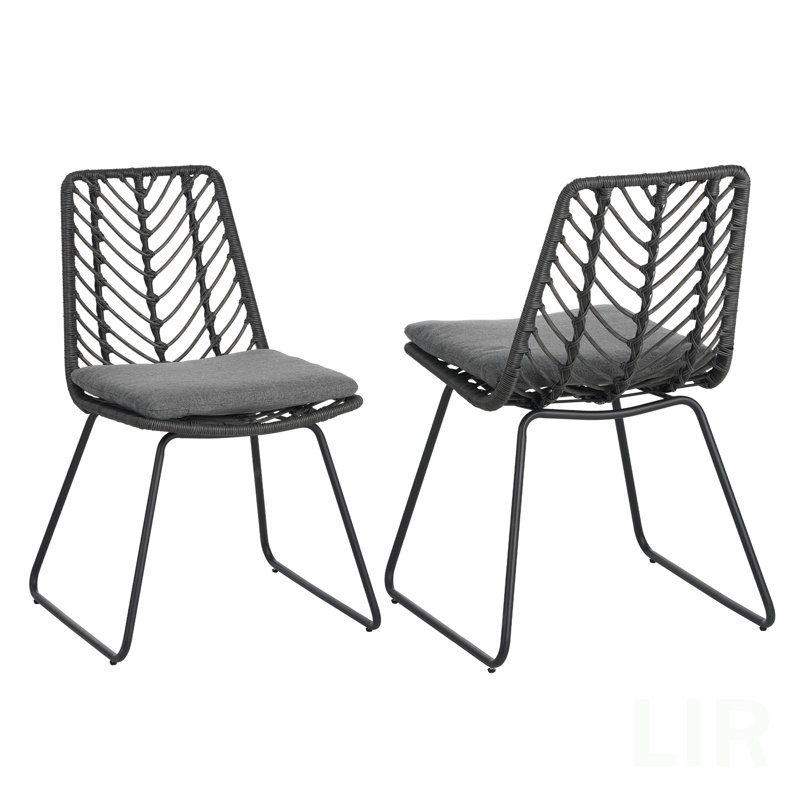 DEJA CHAIR,2PCS With 2 Cushions,Gray, Chair