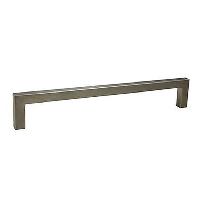 Poignée barre 192 mm d'un centre à l'autre, Nickel satiné