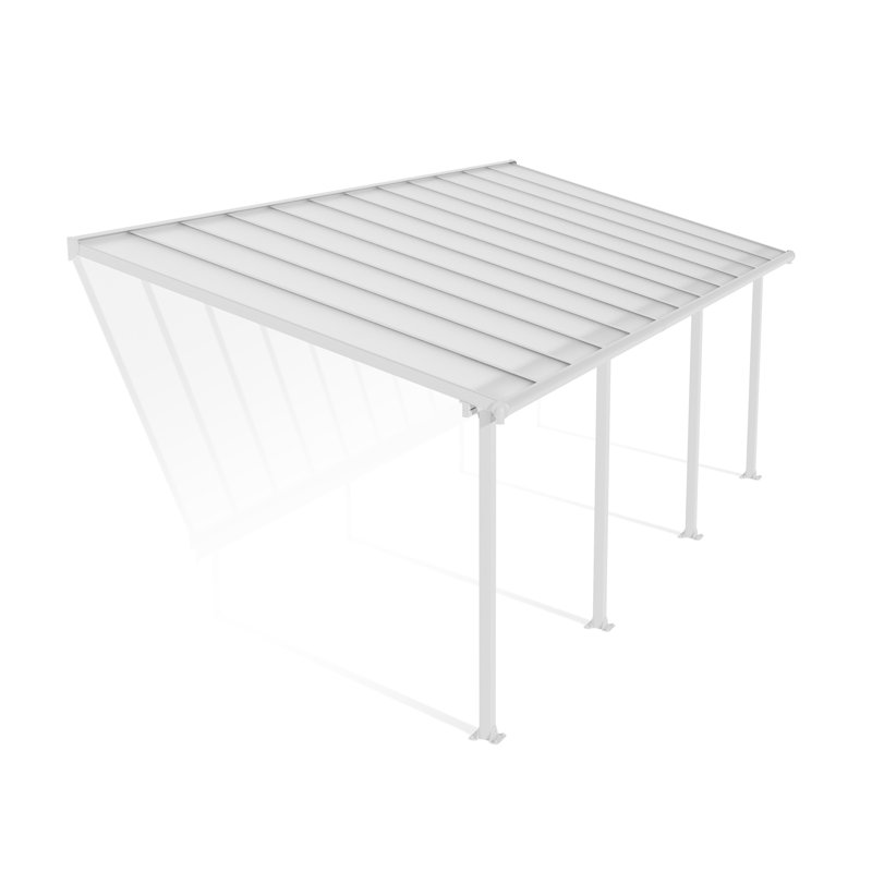Olympia Awning, White, 3m H x 7.4m W x 3m D