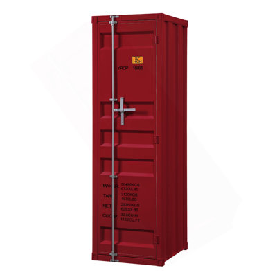 Garde-robe à finition rouge Cargo