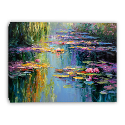 Art mural sur toile multicolore