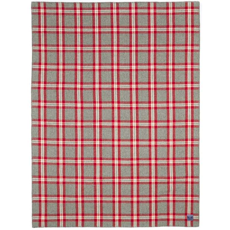 Hand Woven Blanket, Red, 80" x 96"