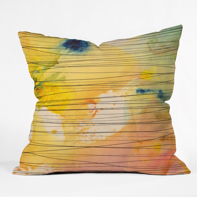 Stripy Collage Throw Pillow, 26" x 26"