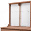 Banc de rempotage avec huche, poste de travail de jardin, 4 tablettes et rangement réglable, panneau perforé avec crochets, armoire d'appoint-2072976552