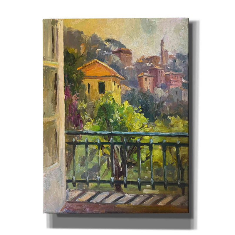 «Red Window» par Allayn Stevens, art mural sur toile Red Barrel Studio®, H 16 po x l 12 po x P 0,75 po