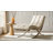 Estevan Classic Midcentury Modern Genuine Leather Chaise Lounge Chair with Channel Tufted-450511835