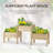 Raised Garden Bed with 3 Planter Box-1818934030